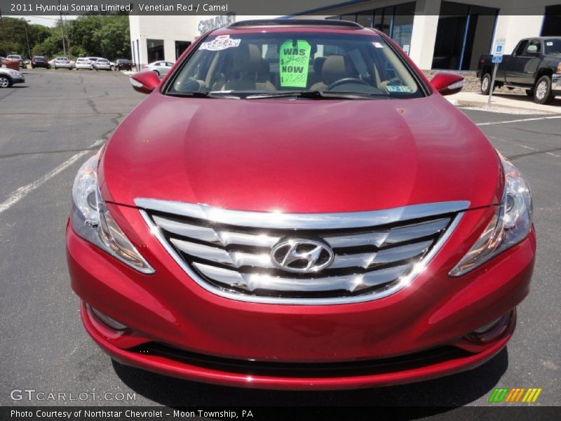 Venetian Red / Camel 2011 Hyundai Sonata Limited