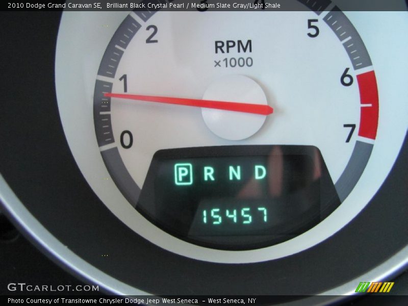 Brilliant Black Crystal Pearl / Medium Slate Gray/Light Shale 2010 Dodge Grand Caravan SE