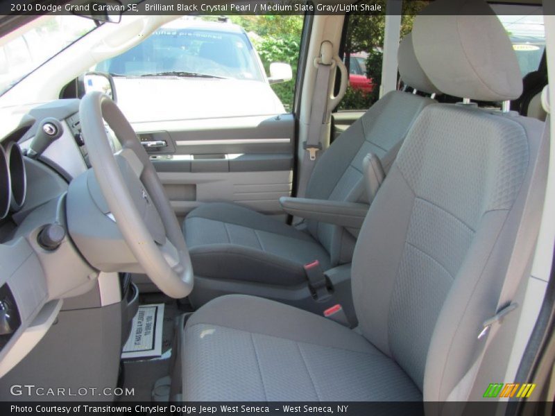 Brilliant Black Crystal Pearl / Medium Slate Gray/Light Shale 2010 Dodge Grand Caravan SE