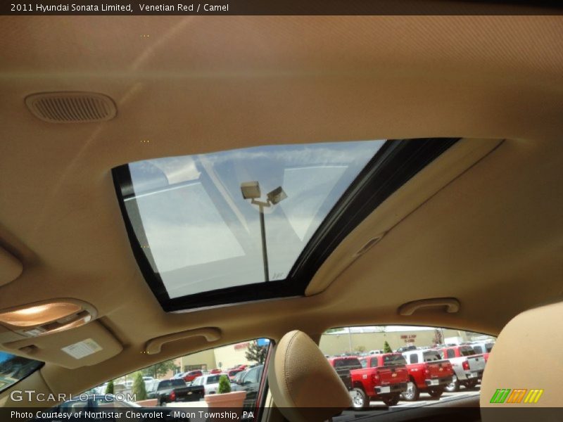 Venetian Red / Camel 2011 Hyundai Sonata Limited