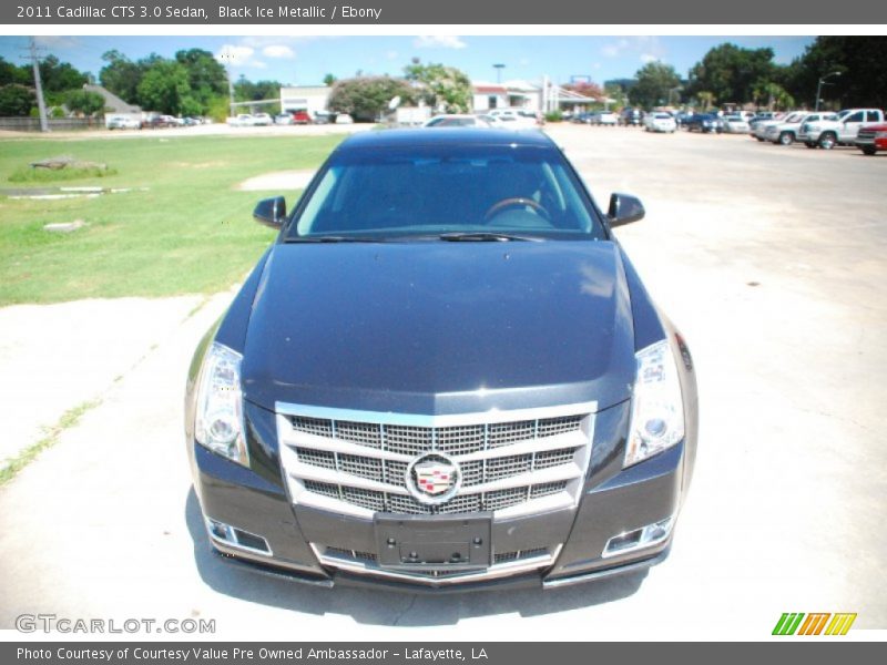 Black Ice Metallic / Ebony 2011 Cadillac CTS 3.0 Sedan