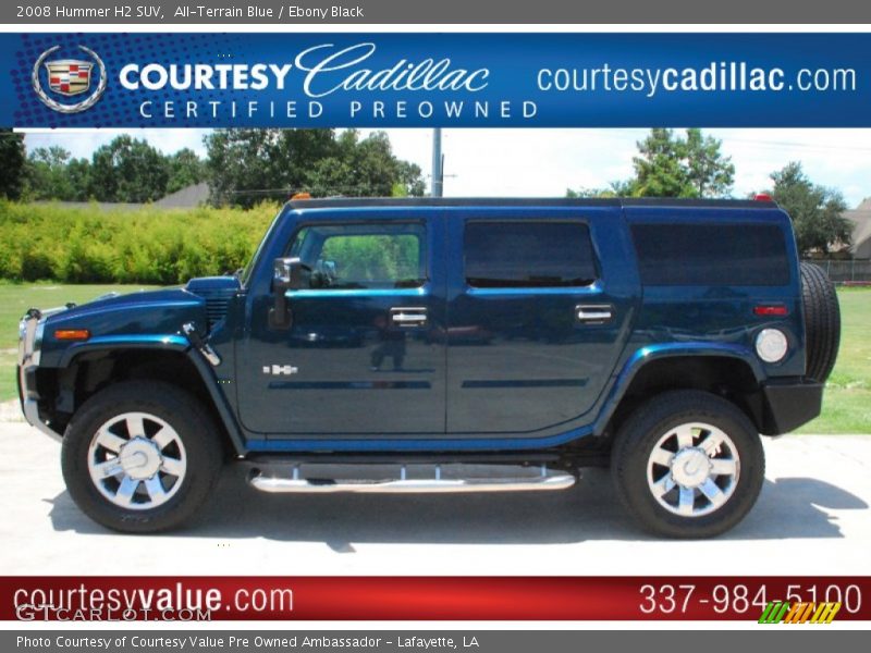 All-Terrain Blue / Ebony Black 2008 Hummer H2 SUV