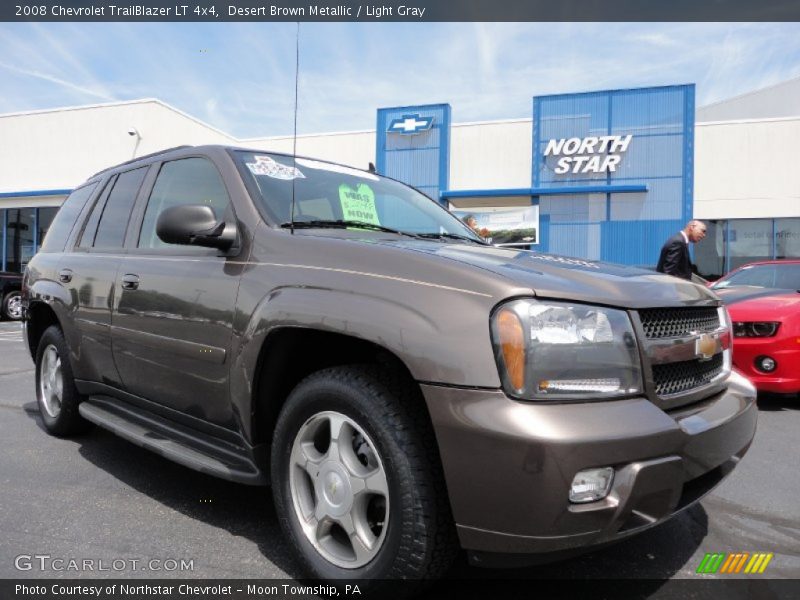 Desert Brown Metallic / Light Gray 2008 Chevrolet TrailBlazer LT 4x4