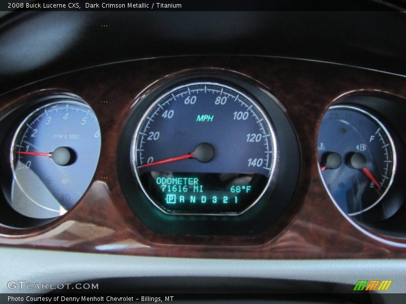 Dark Crimson Metallic / Titanium 2008 Buick Lucerne CXS