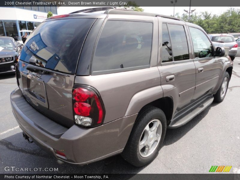 Desert Brown Metallic / Light Gray 2008 Chevrolet TrailBlazer LT 4x4