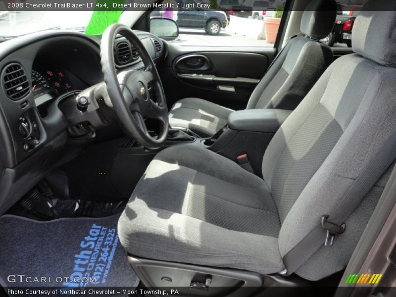 Desert Brown Metallic / Light Gray 2008 Chevrolet TrailBlazer LT 4x4