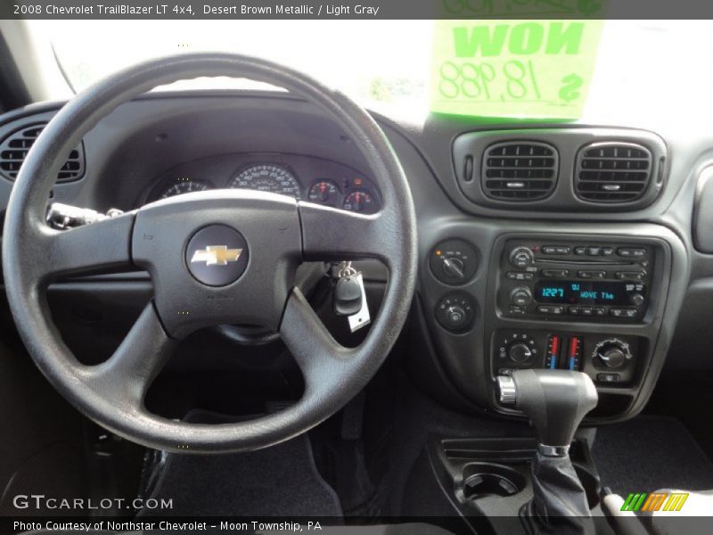 Desert Brown Metallic / Light Gray 2008 Chevrolet TrailBlazer LT 4x4