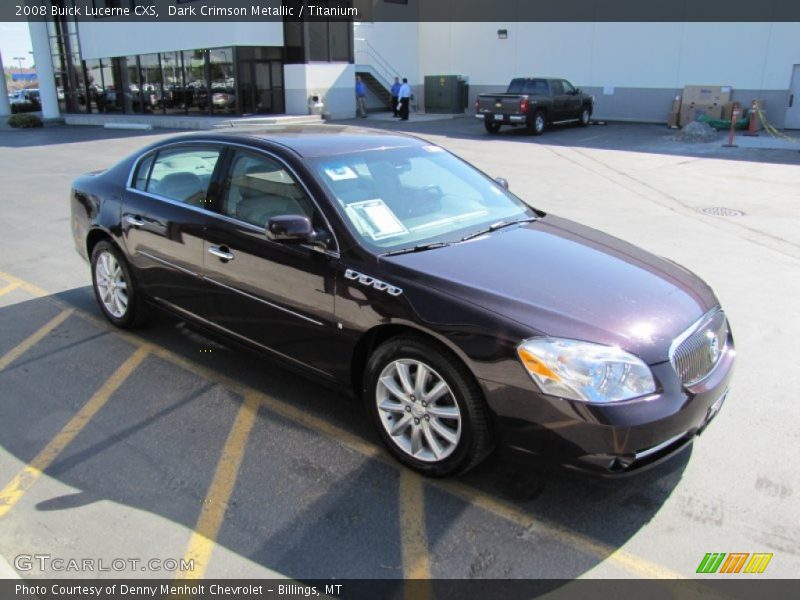 Dark Crimson Metallic / Titanium 2008 Buick Lucerne CXS