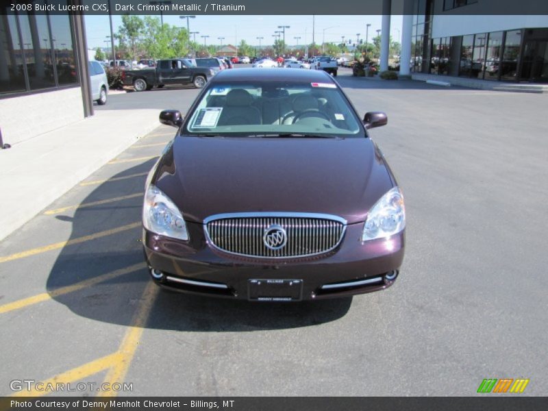 Dark Crimson Metallic / Titanium 2008 Buick Lucerne CXS