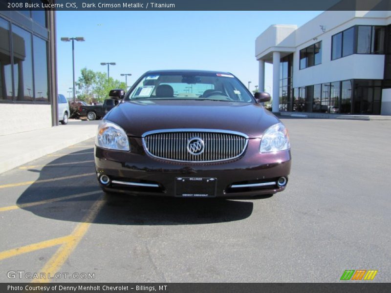 Dark Crimson Metallic / Titanium 2008 Buick Lucerne CXS