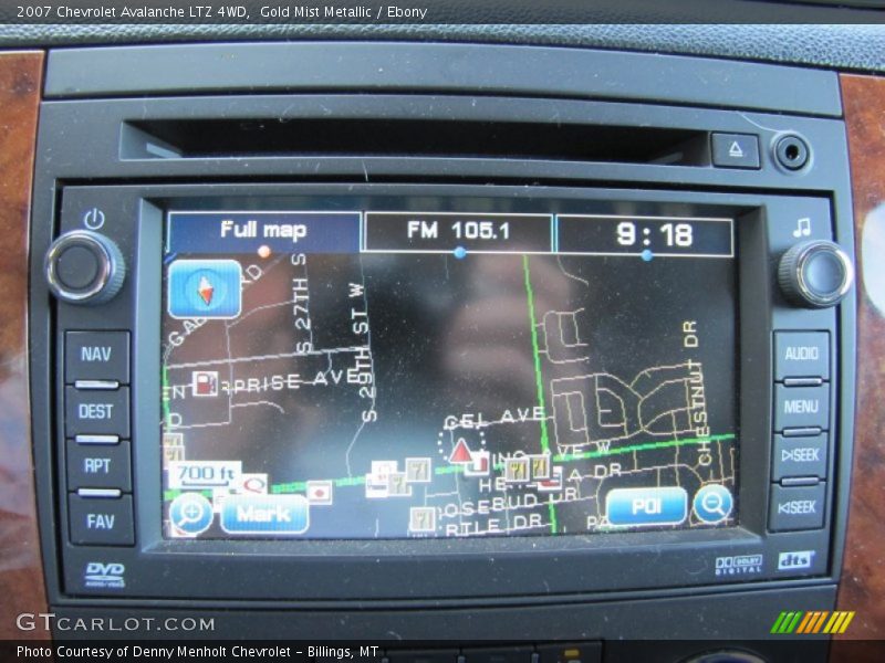 Navigation of 2007 Avalanche LTZ 4WD