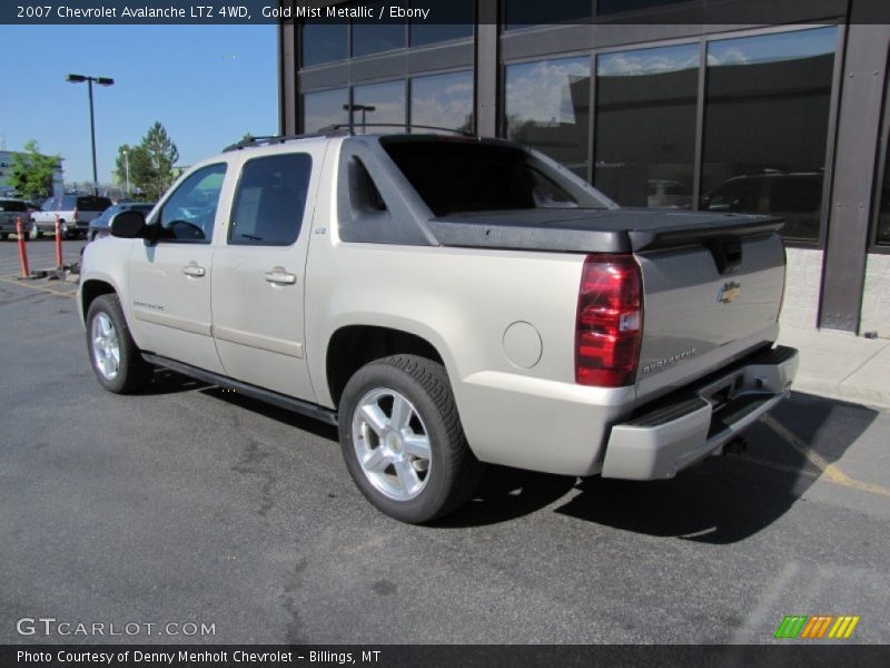 Gold Mist Metallic / Ebony 2007 Chevrolet Avalanche LTZ 4WD