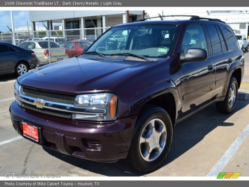 Dark Cherry Metallic / Light Gray 2008 Chevrolet TrailBlazer LT