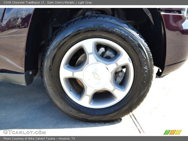 Dark Cherry Metallic / Light Gray 2008 Chevrolet TrailBlazer LT