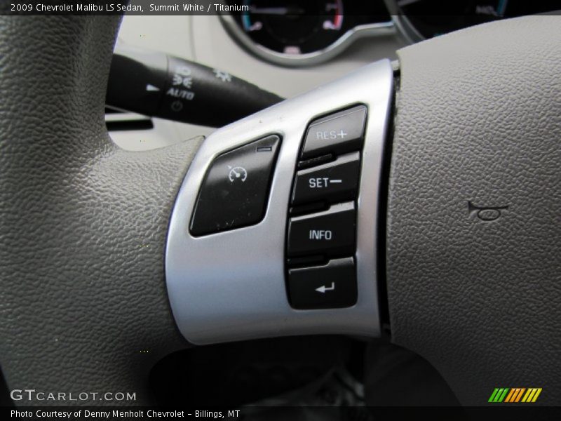 Summit White / Titanium 2009 Chevrolet Malibu LS Sedan