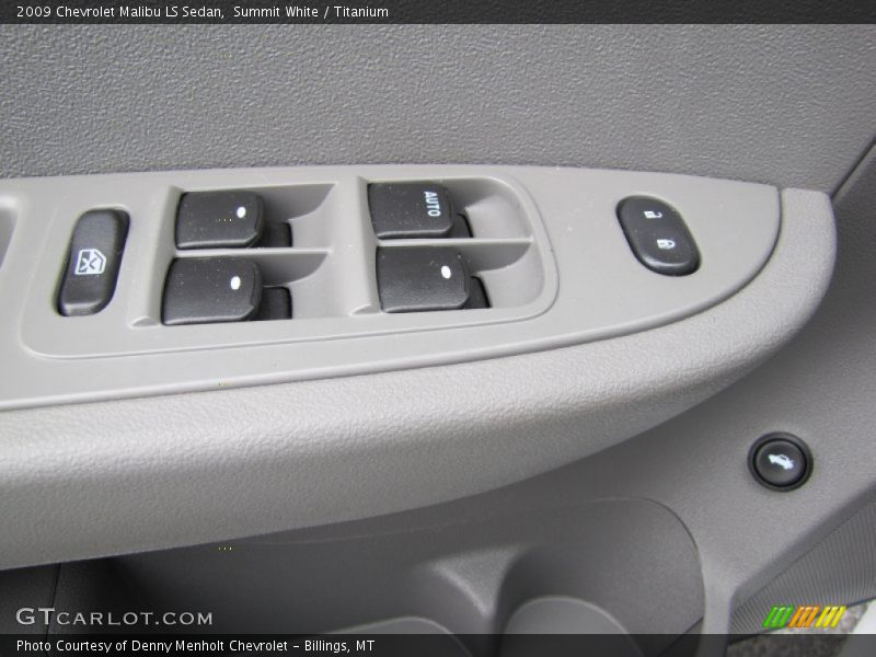 Summit White / Titanium 2009 Chevrolet Malibu LS Sedan