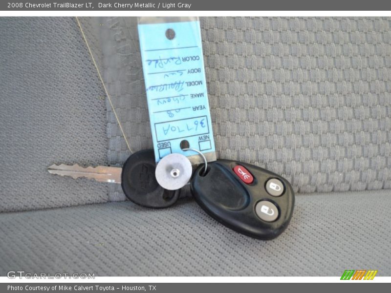 Dark Cherry Metallic / Light Gray 2008 Chevrolet TrailBlazer LT