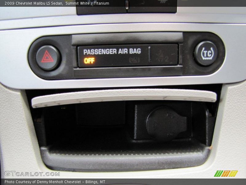 Summit White / Titanium 2009 Chevrolet Malibu LS Sedan
