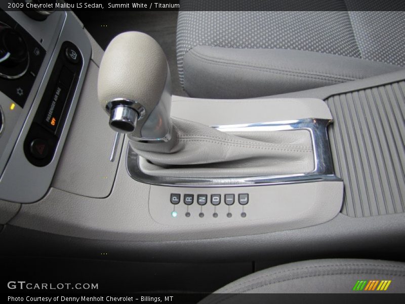 Summit White / Titanium 2009 Chevrolet Malibu LS Sedan