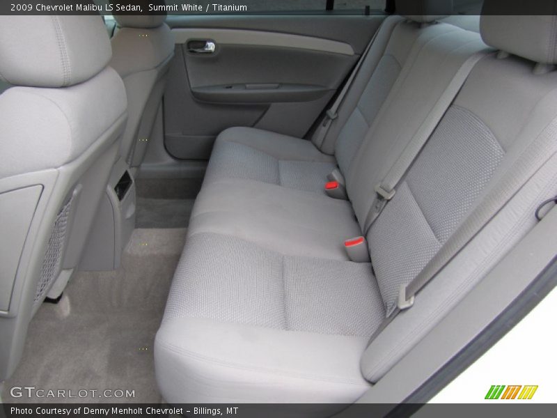 Summit White / Titanium 2009 Chevrolet Malibu LS Sedan