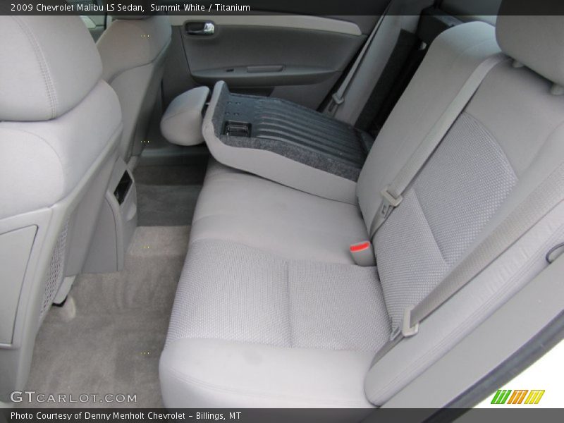 Summit White / Titanium 2009 Chevrolet Malibu LS Sedan