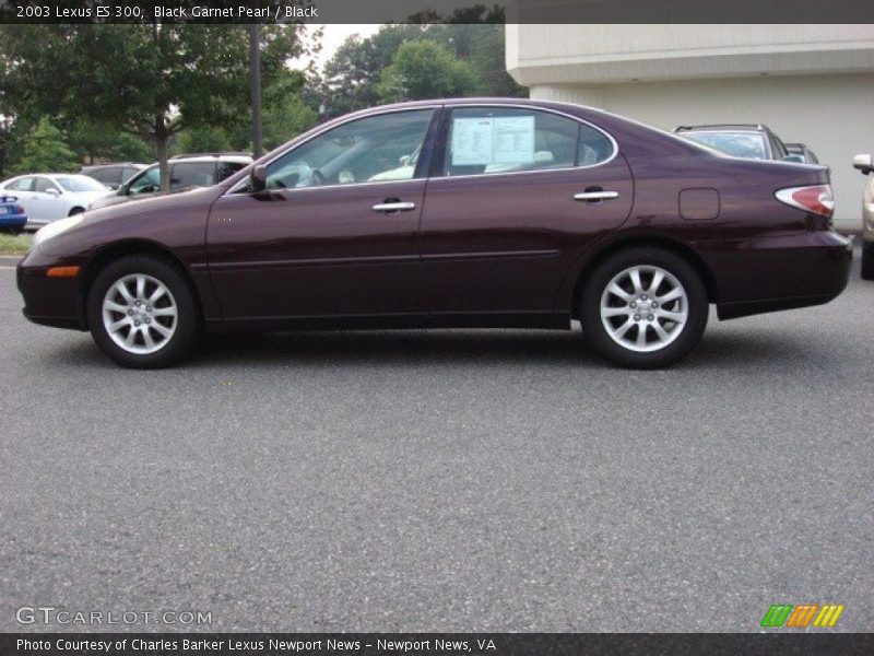 Black Garnet Pearl / Black 2003 Lexus ES 300