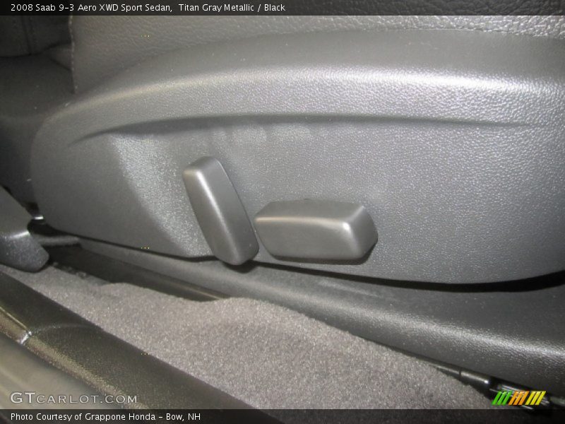 Titan Gray Metallic / Black 2008 Saab 9-3 Aero XWD Sport Sedan