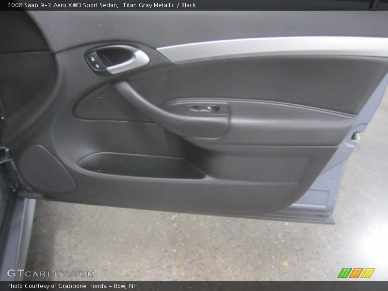 Titan Gray Metallic / Black 2008 Saab 9-3 Aero XWD Sport Sedan