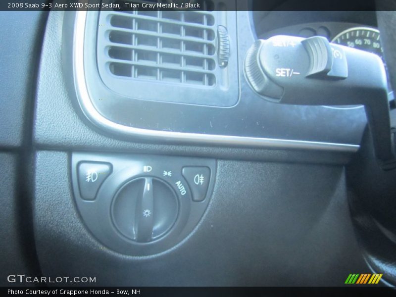 Titan Gray Metallic / Black 2008 Saab 9-3 Aero XWD Sport Sedan