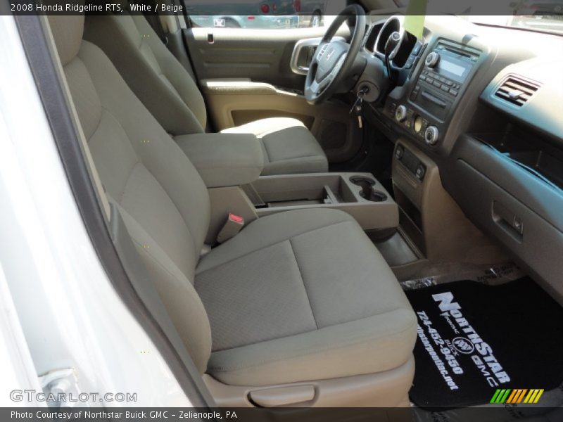 White / Beige 2008 Honda Ridgeline RTS