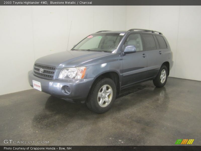 Bluestone Metallic / Charcoal 2003 Toyota Highlander 4WD