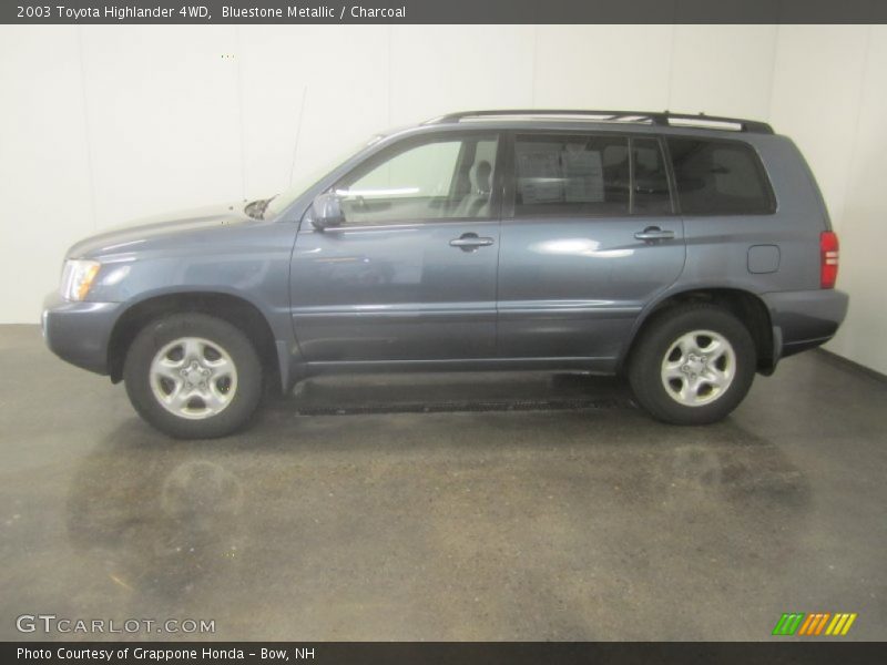 Bluestone Metallic / Charcoal 2003 Toyota Highlander 4WD