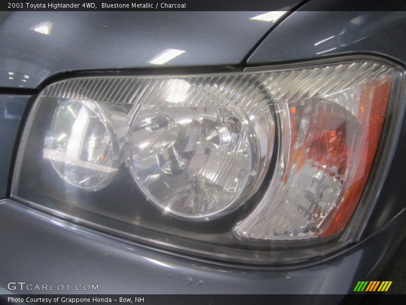 Bluestone Metallic / Charcoal 2003 Toyota Highlander 4WD