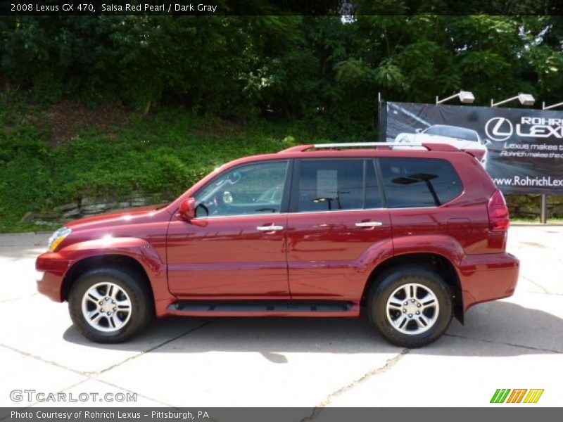 Salsa Red Pearl / Dark Gray 2008 Lexus GX 470