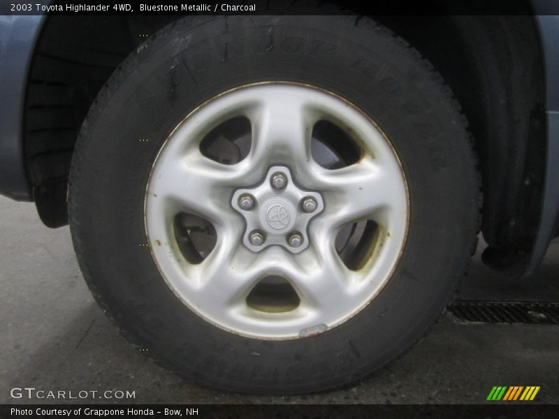 Bluestone Metallic / Charcoal 2003 Toyota Highlander 4WD