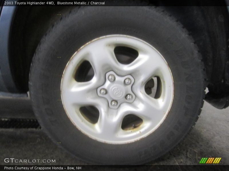 Bluestone Metallic / Charcoal 2003 Toyota Highlander 4WD