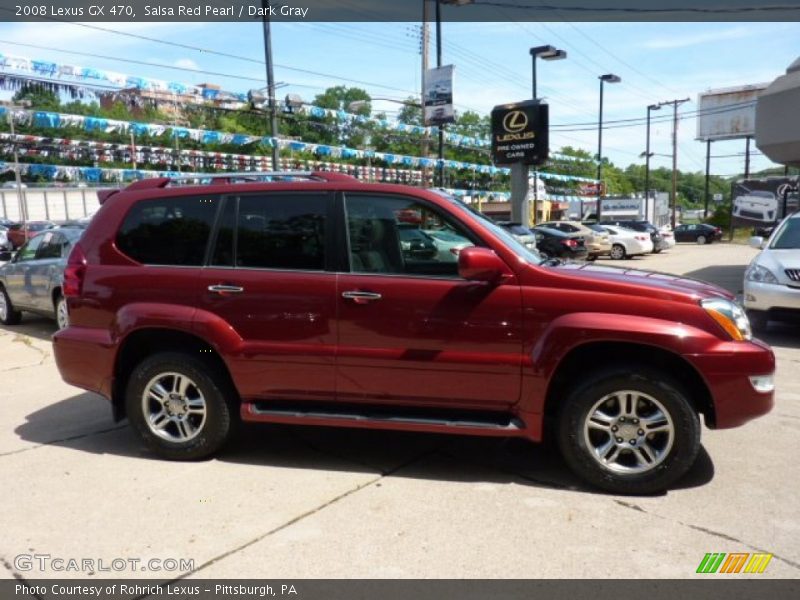 Salsa Red Pearl / Dark Gray 2008 Lexus GX 470