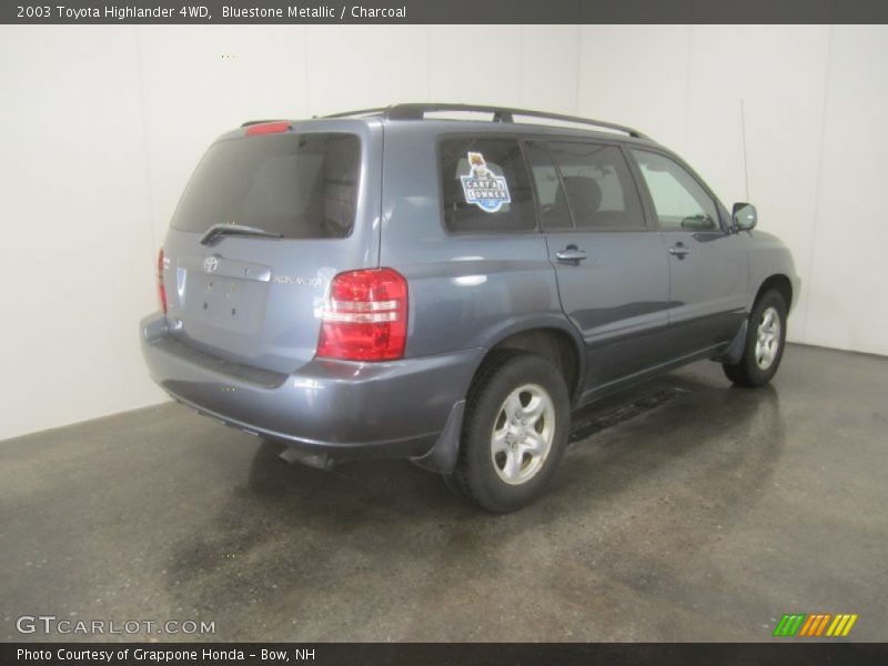 Bluestone Metallic / Charcoal 2003 Toyota Highlander 4WD
