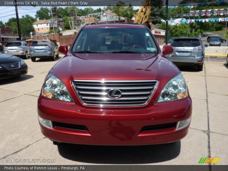 Salsa Red Pearl / Dark Gray 2008 Lexus GX 470