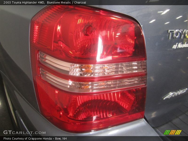 Bluestone Metallic / Charcoal 2003 Toyota Highlander 4WD