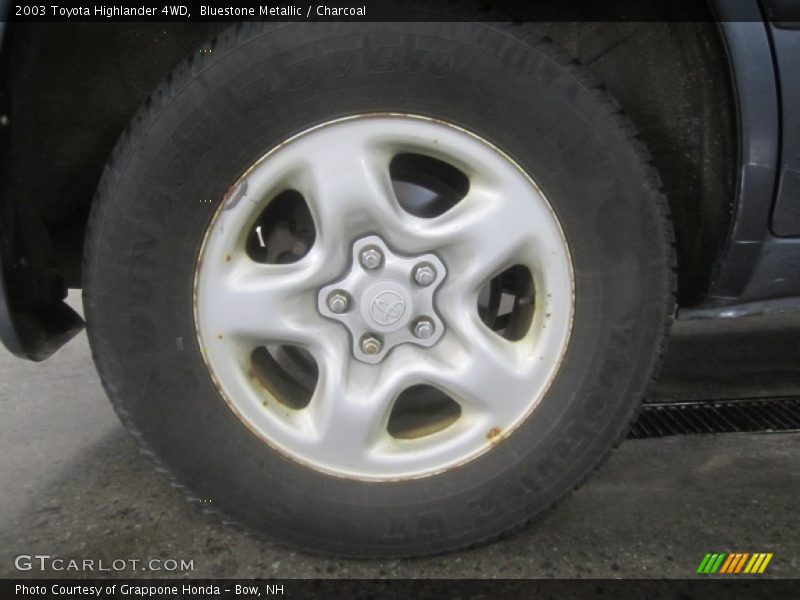 Bluestone Metallic / Charcoal 2003 Toyota Highlander 4WD