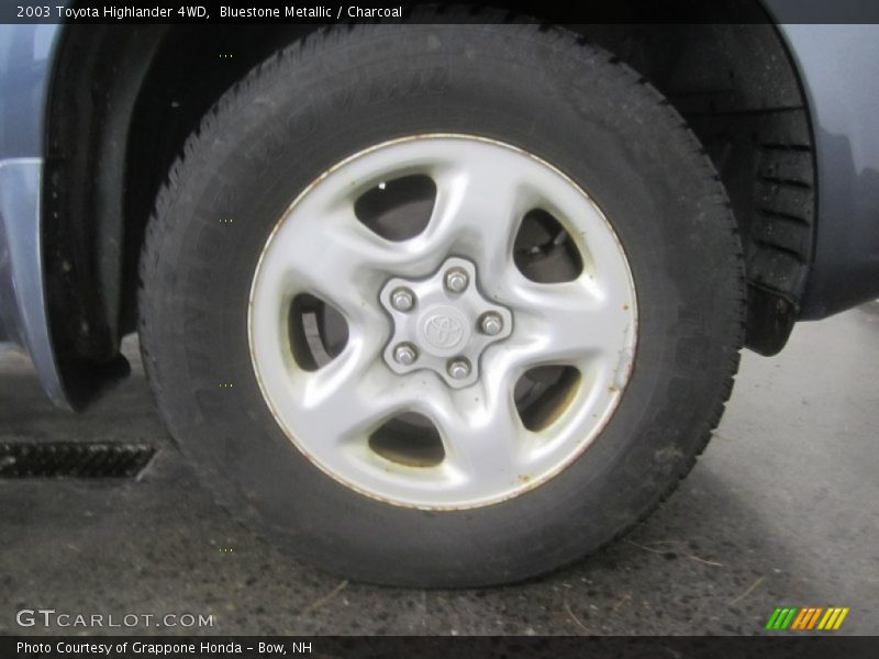 Bluestone Metallic / Charcoal 2003 Toyota Highlander 4WD