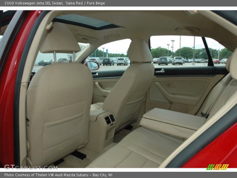 Salsa Red / Pure Beige 2009 Volkswagen Jetta SEL Sedan