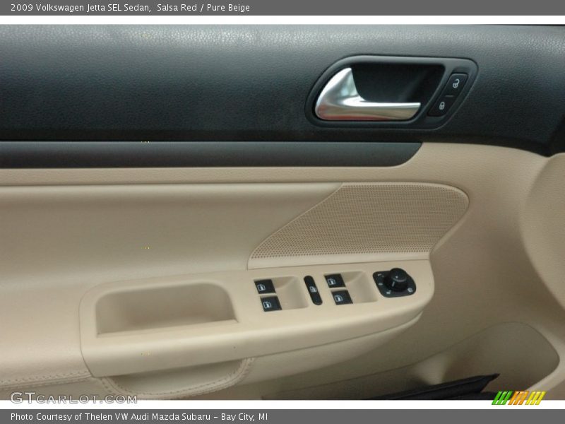 Salsa Red / Pure Beige 2009 Volkswagen Jetta SEL Sedan
