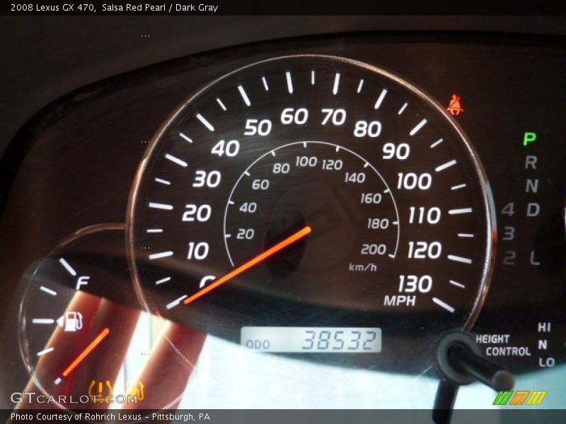 Salsa Red Pearl / Dark Gray 2008 Lexus GX 470