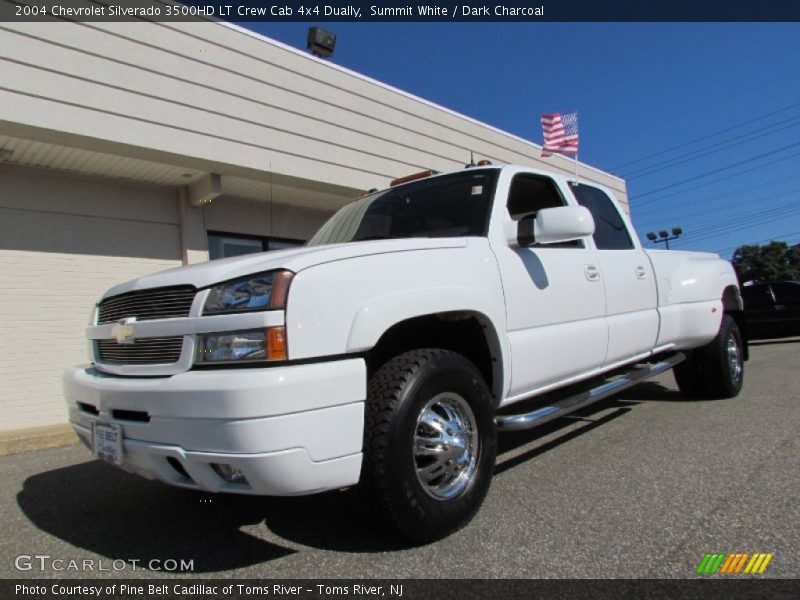 Summit White / Dark Charcoal 2004 Chevrolet Silverado 3500HD LT Crew Cab 4x4 Dually