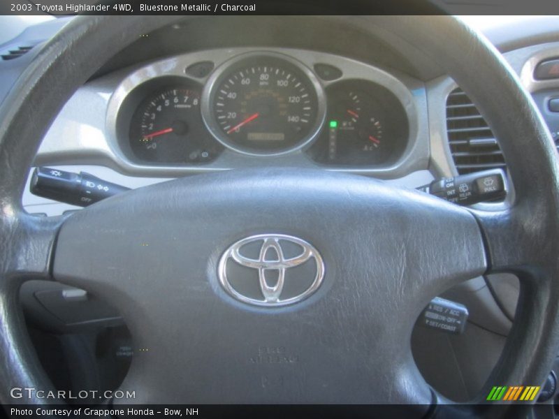 Bluestone Metallic / Charcoal 2003 Toyota Highlander 4WD