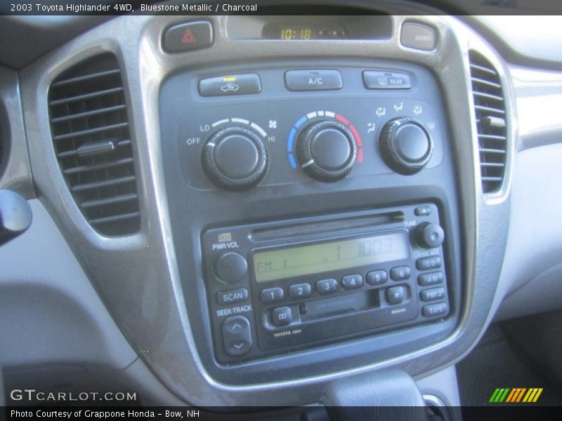 Bluestone Metallic / Charcoal 2003 Toyota Highlander 4WD