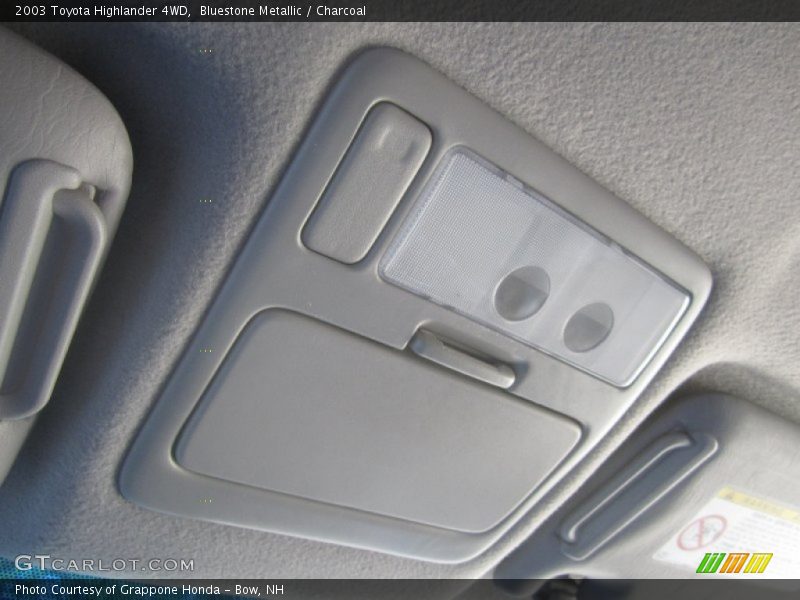 Bluestone Metallic / Charcoal 2003 Toyota Highlander 4WD