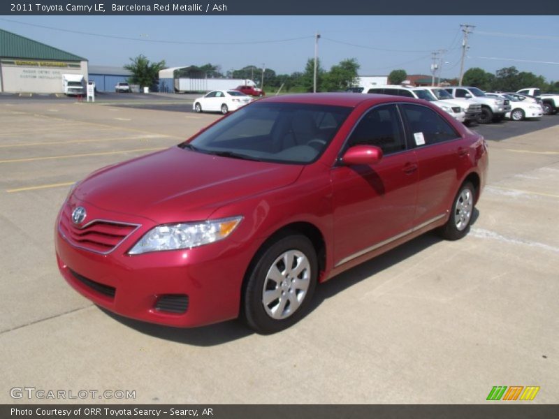 Barcelona Red Metallic / Ash 2011 Toyota Camry LE